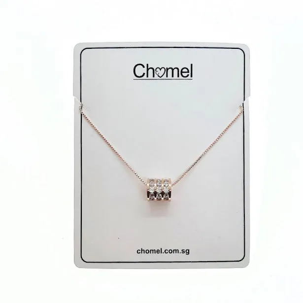 Tunnel Cubic Zirconia Necklace