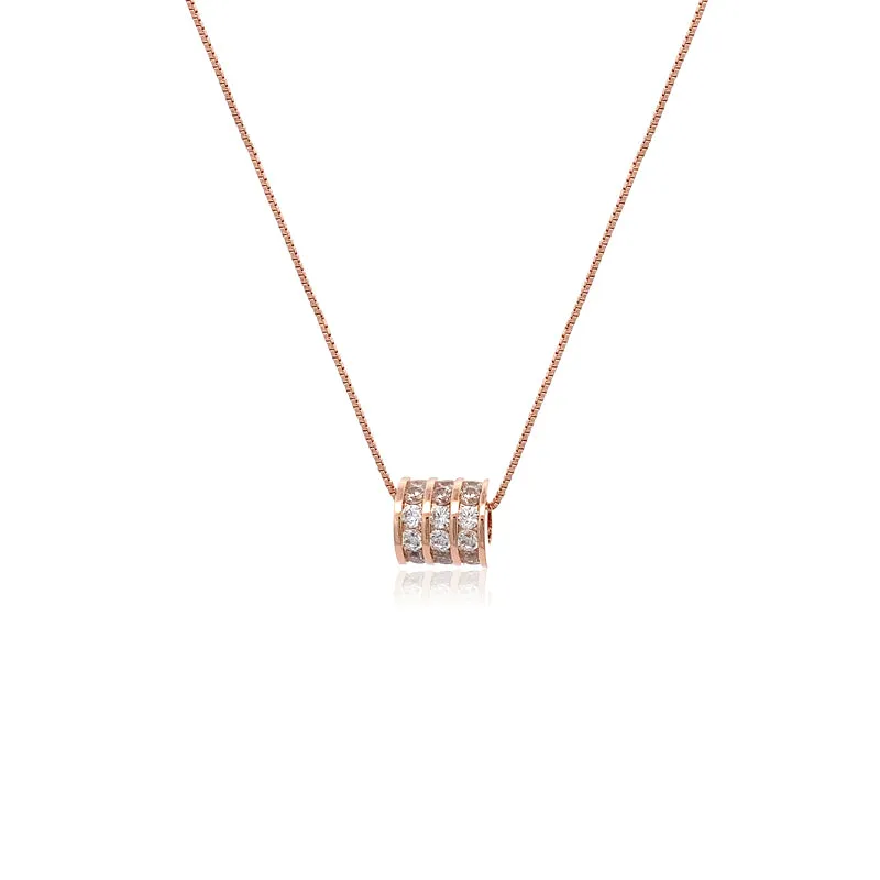 Tunnel Cubic Zirconia Necklace