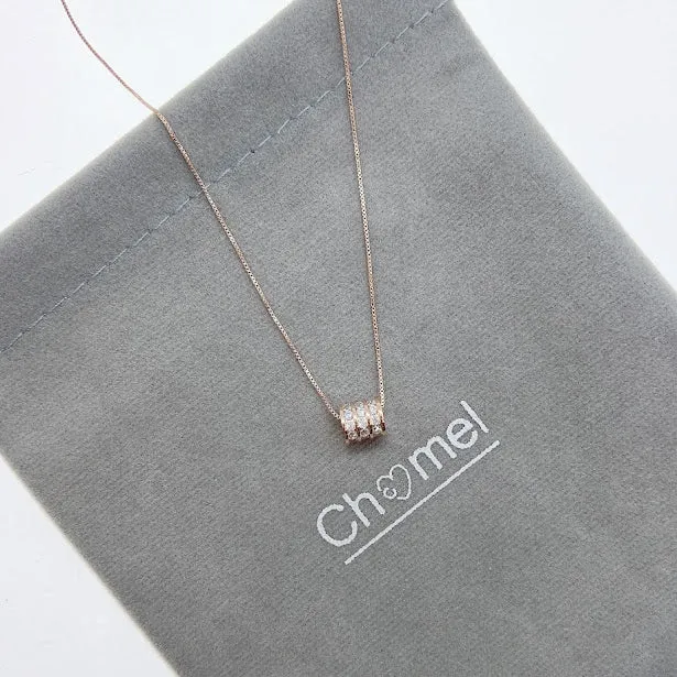 Tunnel Cubic Zirconia Necklace