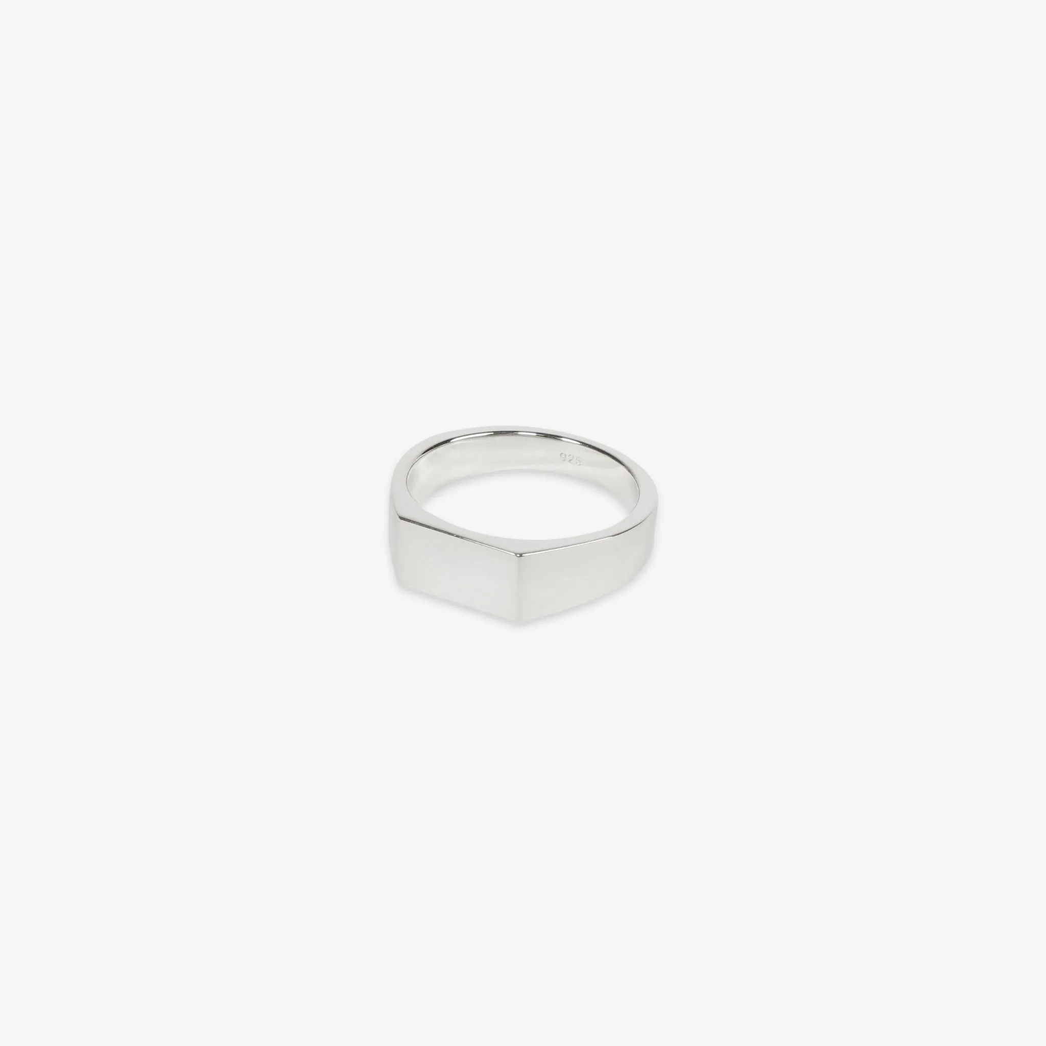 Type 003 Rectangle Signet Ring Silver