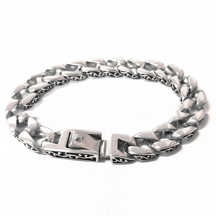 Vintage personality titanium steel bracelet