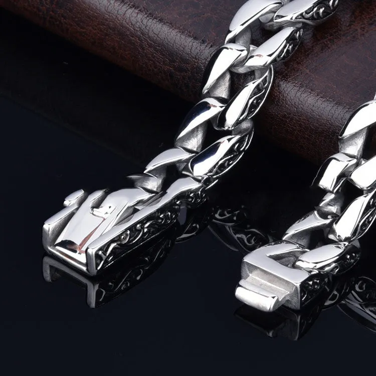 Vintage personality titanium steel bracelet