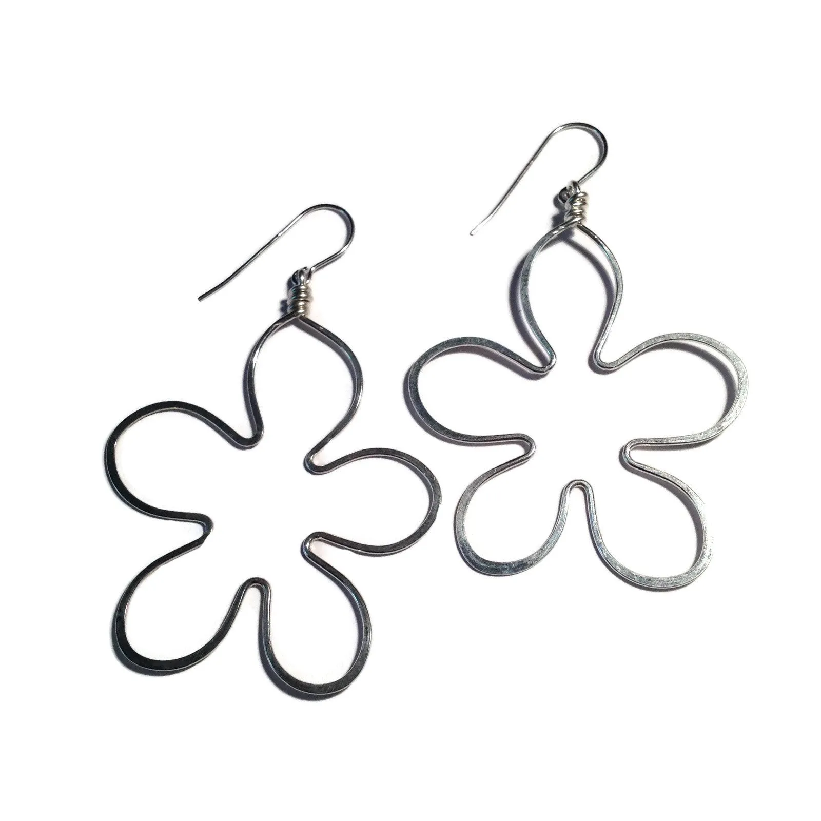 W- big flower earrings BFE-*