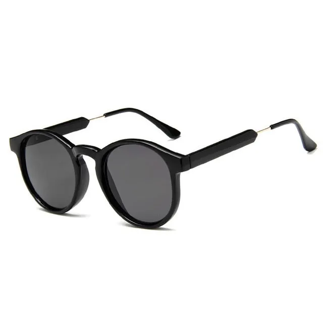 West Louis™ Retro Round Brand Design Transparent Sunglasses