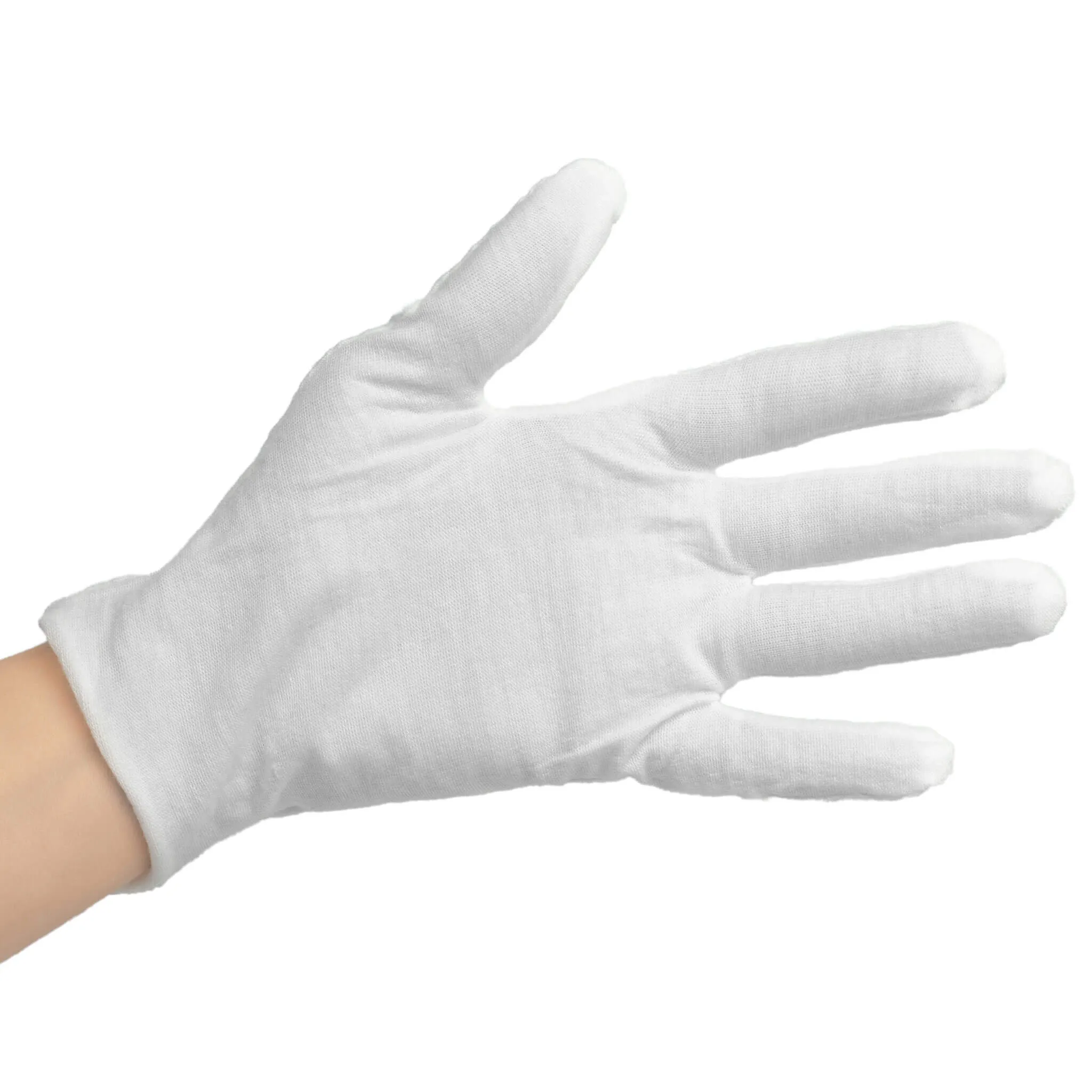 White Cotton Moisturizing Gloves