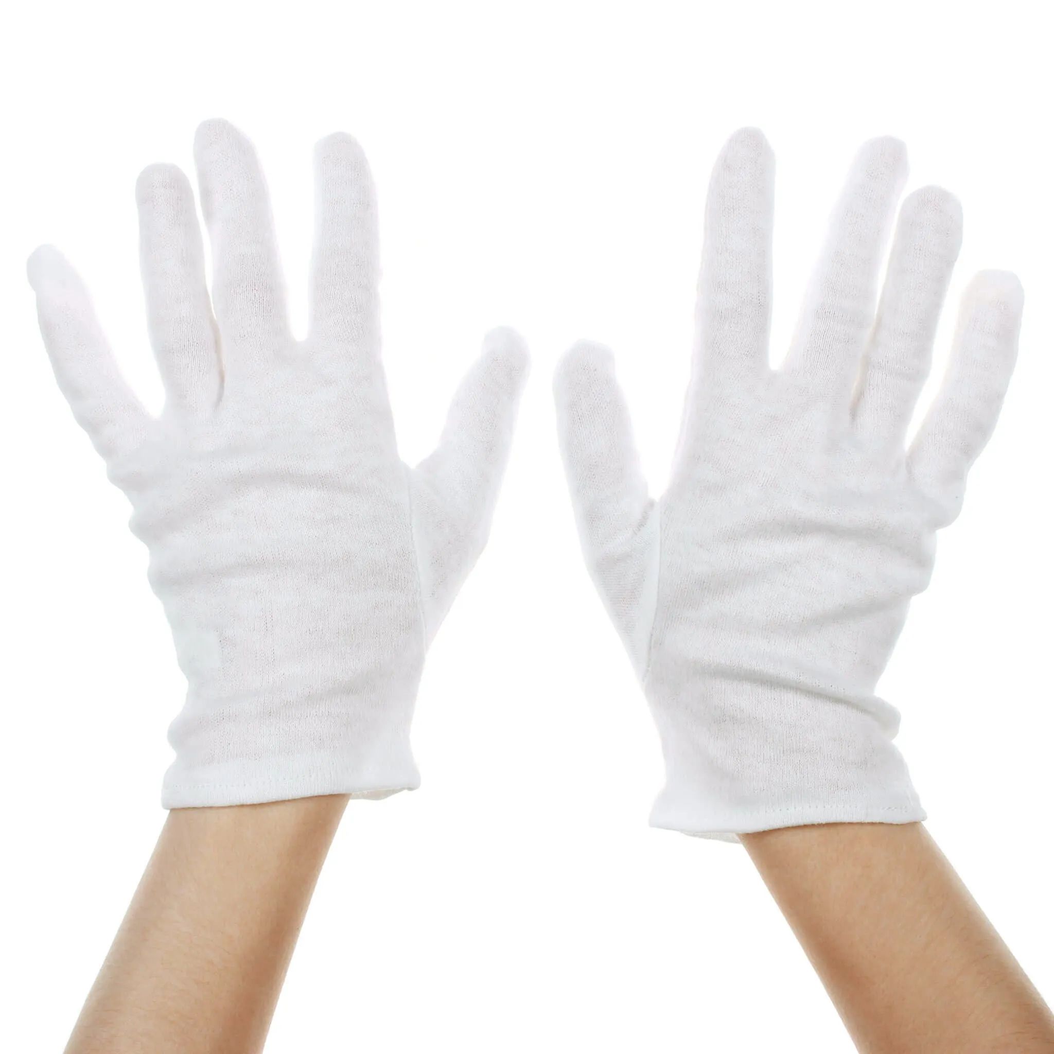 White Cotton Moisturizing Gloves