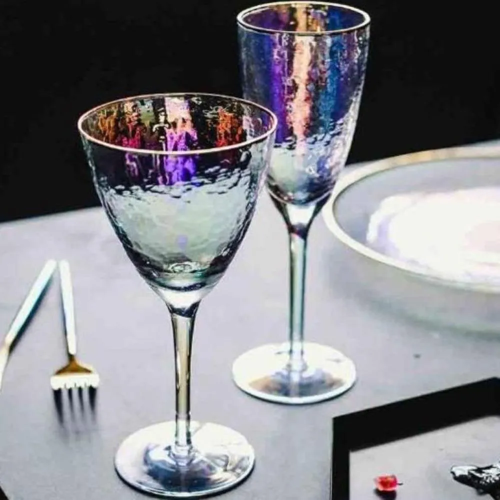 Wine Glasses 4 Pcs Set (Lumière Arrosée- V)