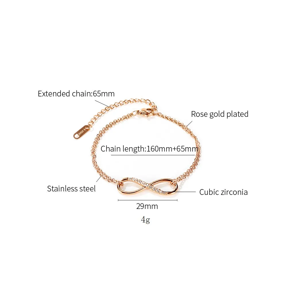 Women's Fashion Blinking Infinity Bracelet