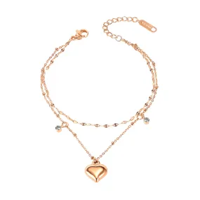 Women's Fashion Lucky Heart Bracelet