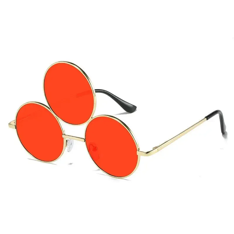 Women’s sunglasses personality retro metal glasses