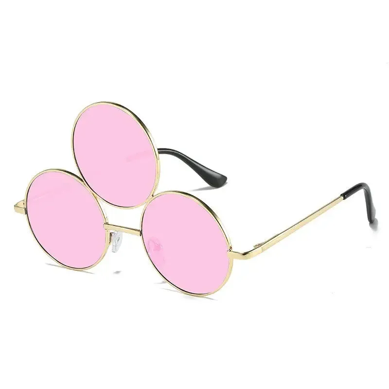 Women’s sunglasses personality retro metal glasses