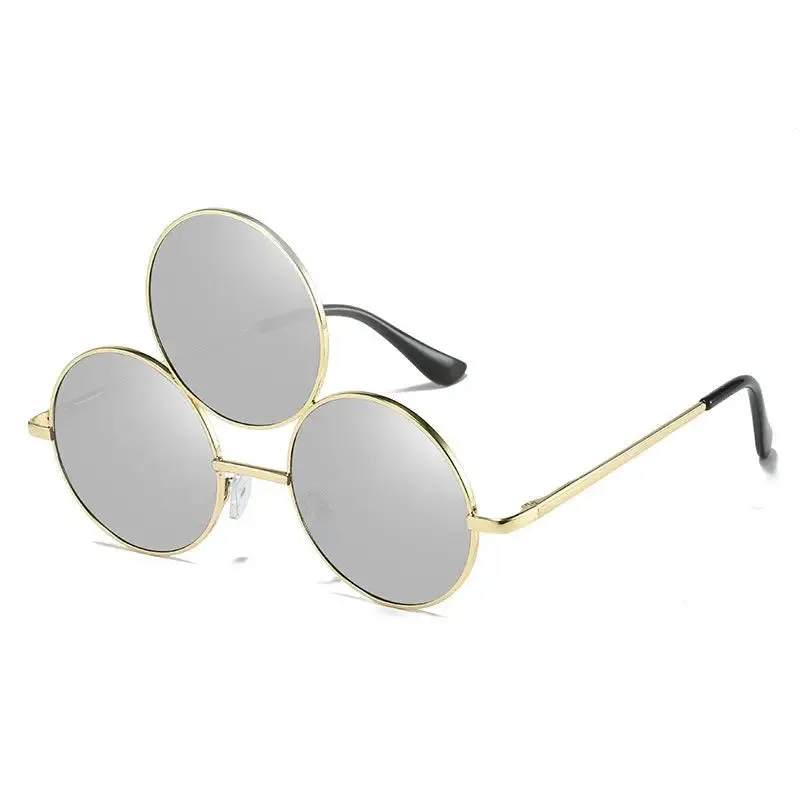 Women’s sunglasses personality retro metal glasses