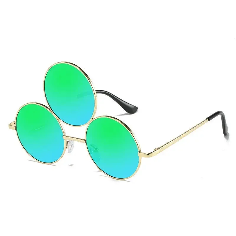 Women’s sunglasses personality retro metal glasses