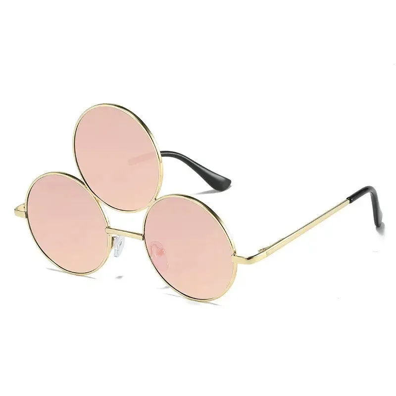 Women’s sunglasses personality retro metal glasses