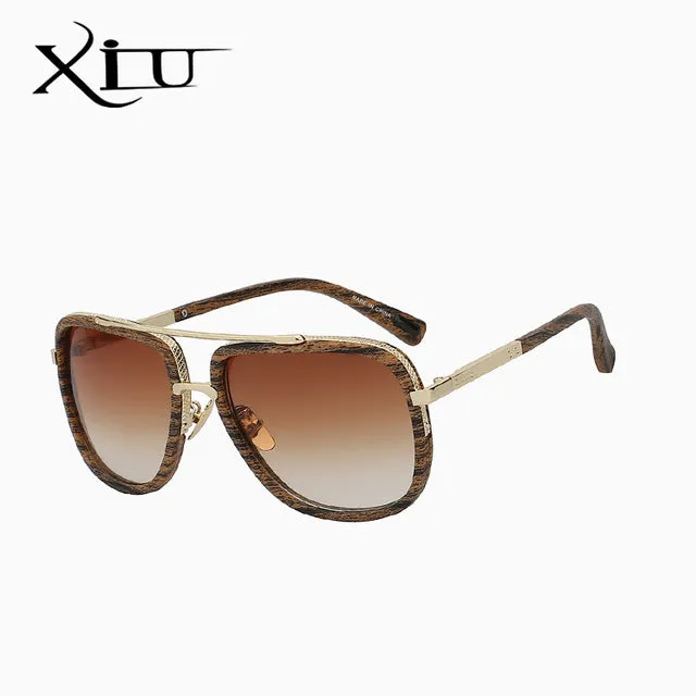 Xiu Brand Men's Square Sunglasses Men Women Big Frame