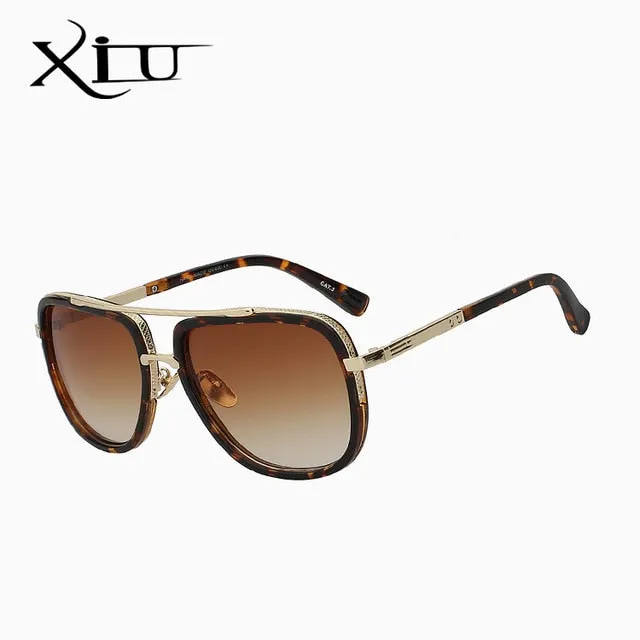 Xiu Brand Men's Square Sunglasses Men Women Big Frame