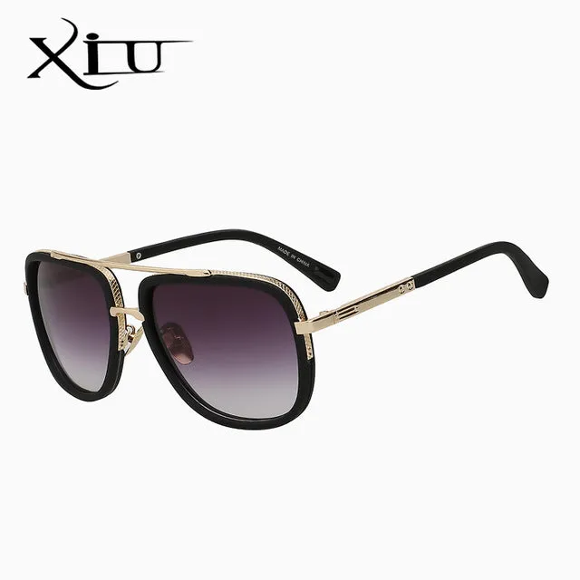 Xiu Brand Men's Square Sunglasses Men Women Big Frame