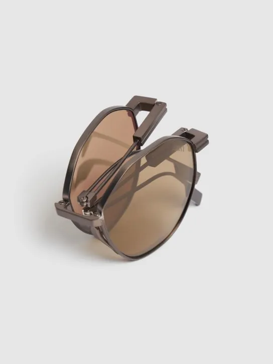 Zegna   Foldable titanium sunglasses 